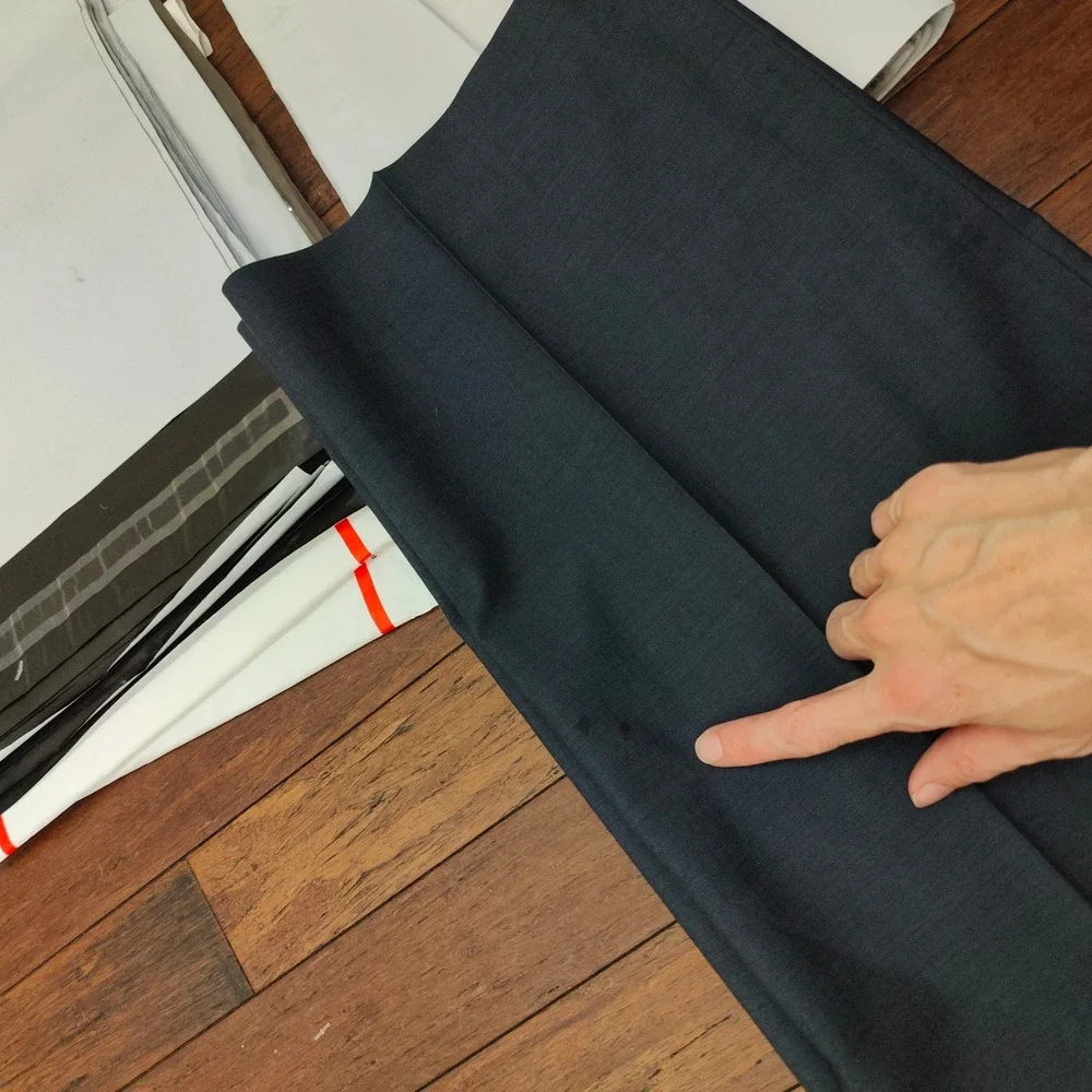Dolce & Gabbana Dress Pants Mens 36‎ Blue Wool Blend Flat Front Career Casual